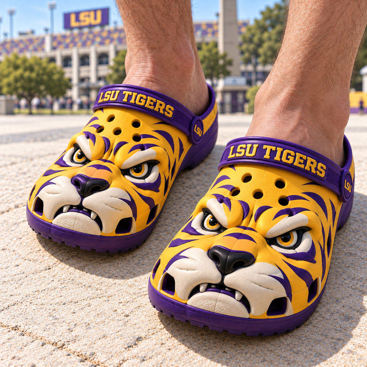 LSU Premium SCULPTED COLLECTOR CLOGS HQH