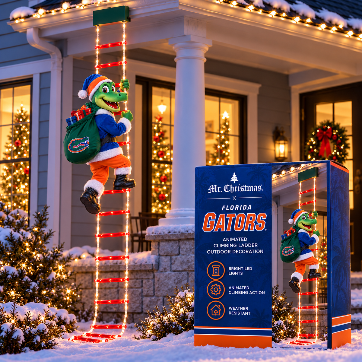 FGT Animated Climbing Ladder Christmas Decoration BMD