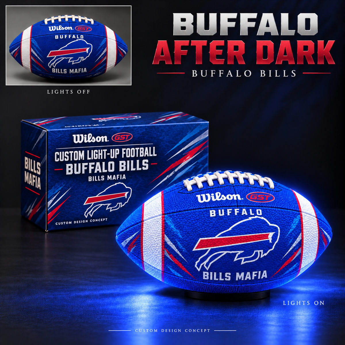 BFBL Premium Light-Up Football NHVH