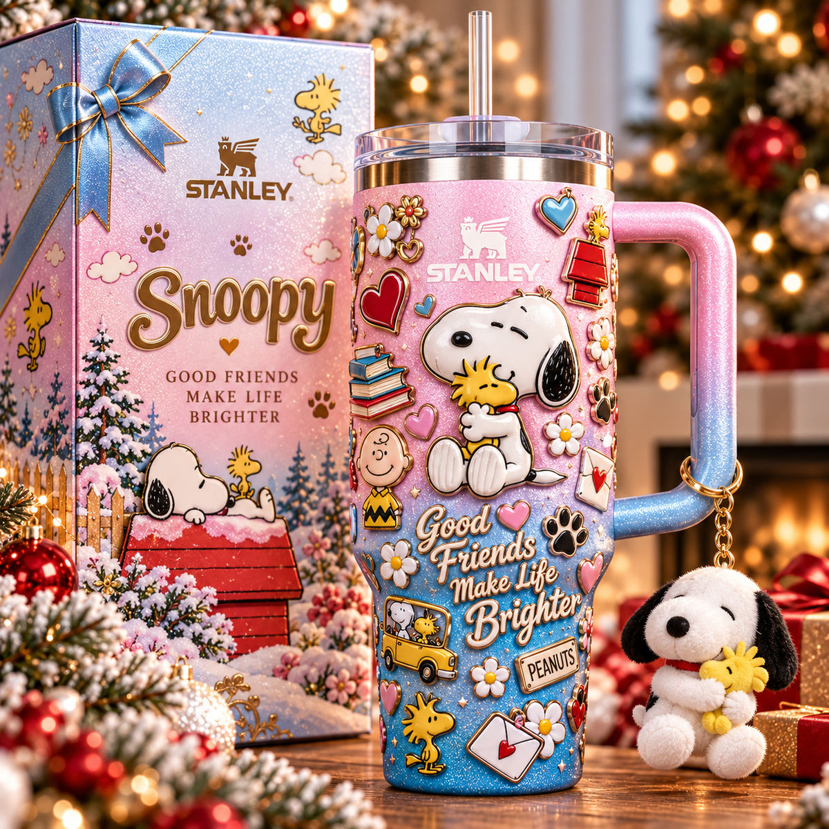 SPNY 40oz 3D Embossed Glitter Tumbler Collector Edition TTNL