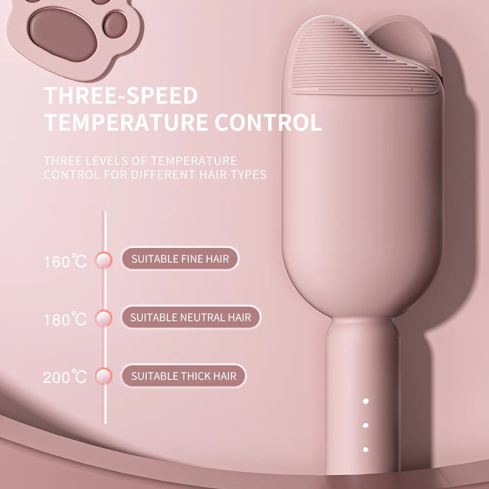 Curling Iron Wand Hair Styler Curler Heated Hair Curling Tool With Negative Ion Large Wave Hair Curls 3 Temperature