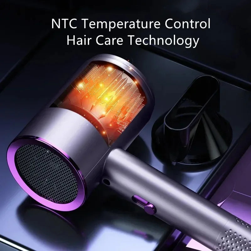 2000W Ionic Professional Hair Dryer for Home Use Fast Drying Low Noise Constant Temperature Salon Blower