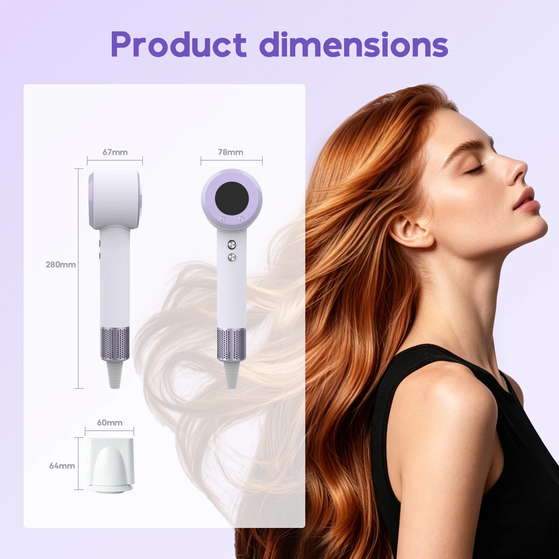 G5-4High-Concentration Negative Ion Hair Dryer,110,000 RPM HighSpeed Dryer with Constant Temperature Protection Gentle on Hair